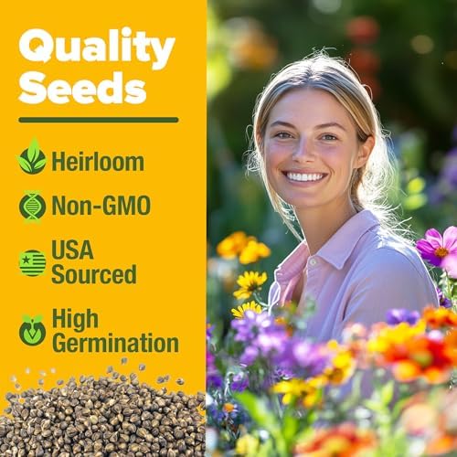 HOME GROWN 21 Native Wildflower Variety Mix 49,100+ Flower Seeds 2 oz - Image 3