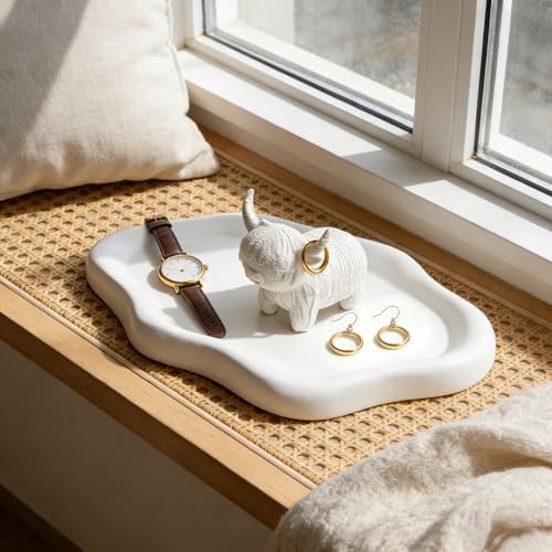 Highland Cow Ring Holder & Jewelry Dish, Cute Cloud Trinket Tray - Image 5