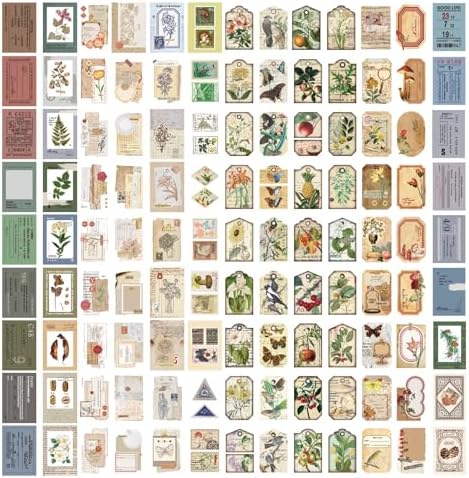 600 Sheets Vintage Washi Stickers, Scrapbook Stickers Journaling Supplies - Planner, Diary, Craft Gifts - Precut Ephemera Set for Scrapbooking & Junk Journaling (Vintage) - Image 7