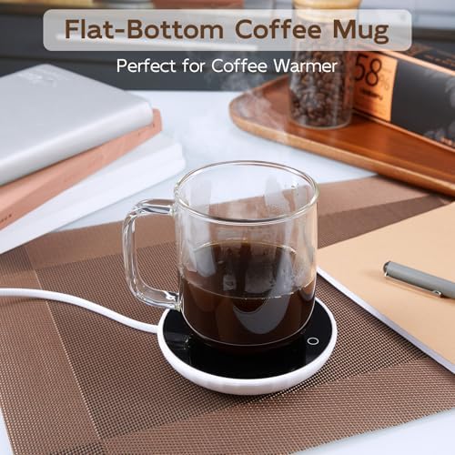Glass Coffee Mugs, 14 oz iced coffee cups, Clear Tea Cups Set of 2, Glass Mugs with Handles, Glass Cups for Latte, Cappuccino, and Tea - Image 3