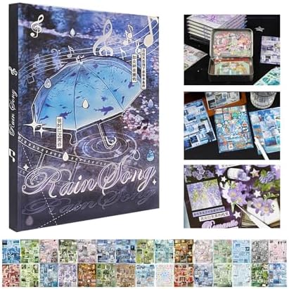 Japanese Sticker Book for Scrapbook Supplies, Cute Stickers for Journaling by Gaxvtvk