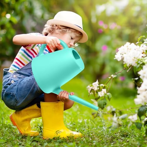 ZXJ Plant Watering Cans for Indoor and Outdoor Home Garden Plants - with Long Spout - SkyBlue - 1/2 Gallon - Image 4