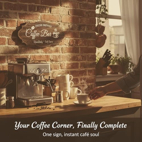 Coffee Bar Signs for Wall Decor,Vintage Coffee Accessories - Image 4