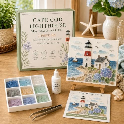 Timeless American Destinations Sea Glass Art Kit 5D Craft Mosaic (Style1) - Image 5