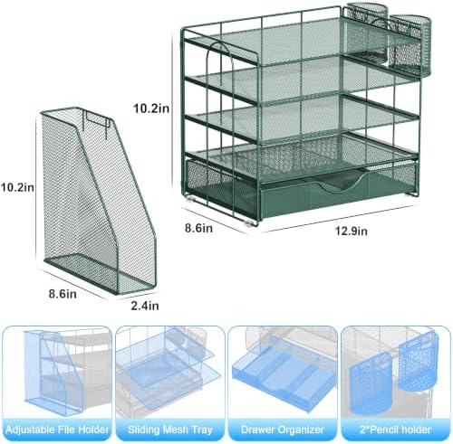 gianotter 5-Tier Desk Organizer with Drawers and File Holders - Image 5