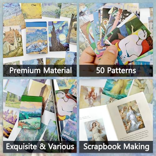 Bomichi Washi Stickers, 6 Sets 300 Pcs Aesthetic Sticker Book for DIY Journaling, Journaling Supplies for Bullet Journal Art Diary Card Craft Gifts Planner Notebook - Image 2