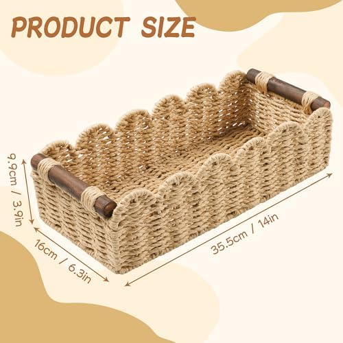 Bathroom Decor Basket for Toilet Paper Storage Baskets For Organizing - Image 7
