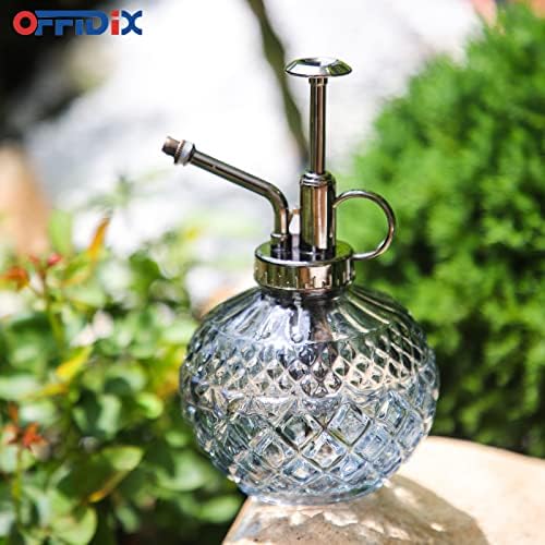 OFFIDIX Plant Mister Glass Spray Bottle Gray, Vintage Small Misters10 OZ - Image 5