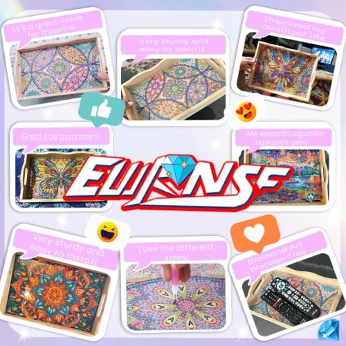 EWJRNSF Hummingbird Diamond Art Tray DIY Kit for Adults Decor 7.8×11.8 in - Image 6