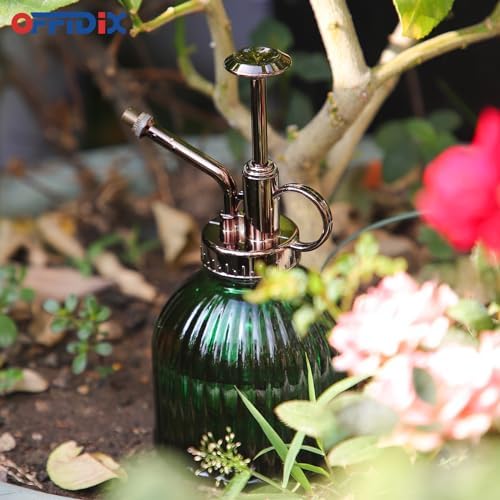 OFFIDIX Plant Mister Spray Bottle, Glass Mister for Indoor 6.7oz Dark Green - Image 5