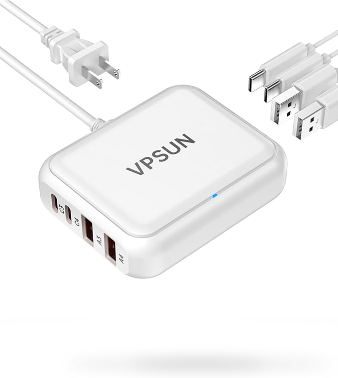 USB C Charger 8 Port Block, Fast Charging Station for Multiple Devices,Multiport USB Charging Hub for iPhone,Samsung,Switch,Fan,Speaker,lamp,etc.
