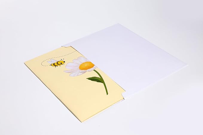 3D Popup Card of Bumble Bee, Paper Art & Handicraft, Greeting Card, Birthday, Anniversary, Christmas, Mothers Day, Fathers Day Card, Handmade Gift For Mom, Her, Women, Daughter, Wife