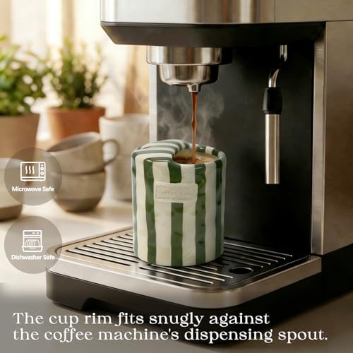 Ceramic Travel Coffee Mug with Straw Hole 12oz, Espresso Cups - Image 3