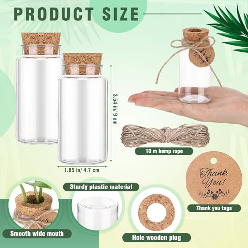 Baderke 48 Pack 3.54'' Plastic Plant Propagation Stations with Hole Lid - Image 2