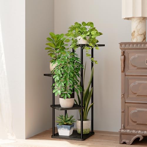 Bamworld Small Plant Stand Indoor 4 Tier Corner Plant Shelf - Image 2