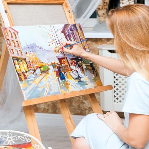 ESRICH Canvas Boards for Painting 12x16 Inch, 8 Pack Canvases for Painting Cotton Primed Acid Free Large Blank Canvas Panels for Oil Paint, Watercolor, Acrylic Paint, Gouache and Tempera. - Image 5