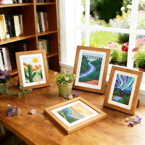 Apomelo 10pcs Small Diamond Art Scenic‌ Landscape, Round Drill Small Diamond Art Kits for Adults Beginners, MIni Diamond Art for Home Wall Desktop Decor, 6X8 inches - Image 4
