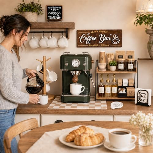 7 PCS Coffee Bar Accessories Set, Farmhouse Coffee Station Organizer Kit - Image 5