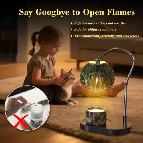 Candle Warmer Lamp with Timer & 4-Level Dimmer, Modern Decor - Image 4