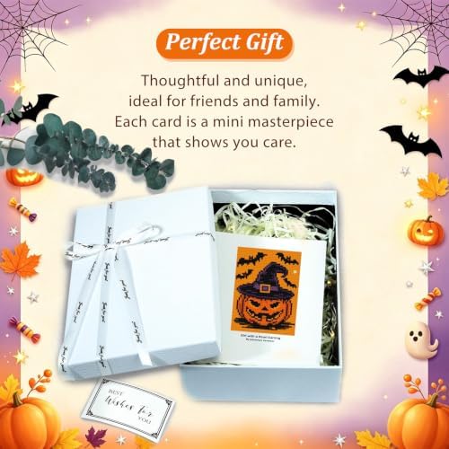 6 Pcs Small Diamond Art Kits Halloween Ghost Diamond Art Kits for Adults - Image 7