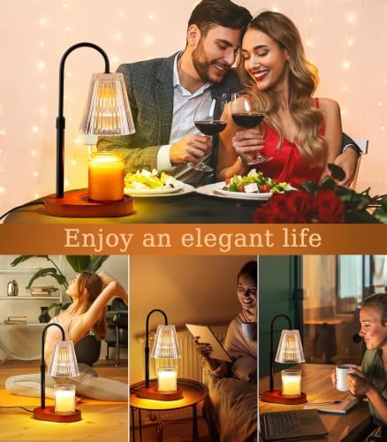 Candle Warmer Lamp with Timer - Electric Candles Wax Warmers Glass Lamps - Image 6