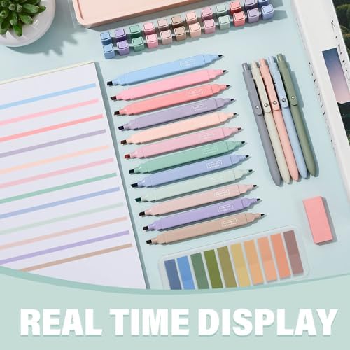 Jutom 38 Pcs Book Annotation Kit for Bible Study, Retro Color, Square - Image 3
