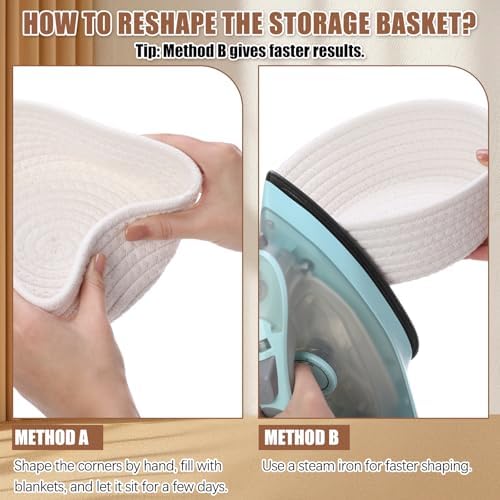Yinkin 12 Pack Small Storage Basket Cute Natural Cotton Rope Woven Basket Tiny Boho Decorative Toy Storage Bin Gift Baskets for Home Organizing, Closet, Shelf, Nursery, Bathroom(Round,Beige) - Image 3