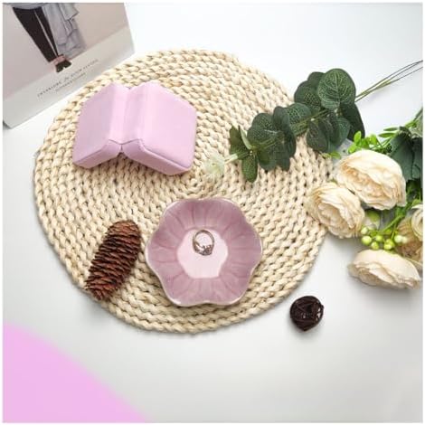 Ceramic Jewelry Tray,Leaf jewelry dish,Tiny Key Bowl,jewelry holder,small ring dishes holder,Jewelry Plate,trinket,nightstand decor for entryway table Home Decor gift for Mom women girls - Image 3