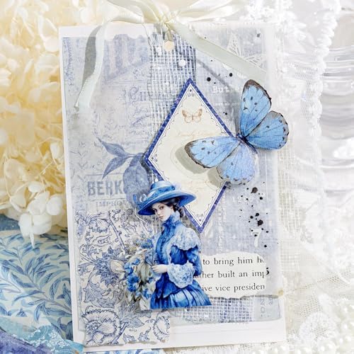 100 Sheets Vintage Scrapbook Papers Journaling Scrapbooking Supplies Kit junk journal supplies Decorative Craft Paper for Planner, Collage Paper Embellishment - Image 6