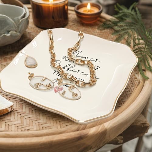 Teacher Appreciation Gifts for Women, Ceramic Ring Dish Tray - Image 6