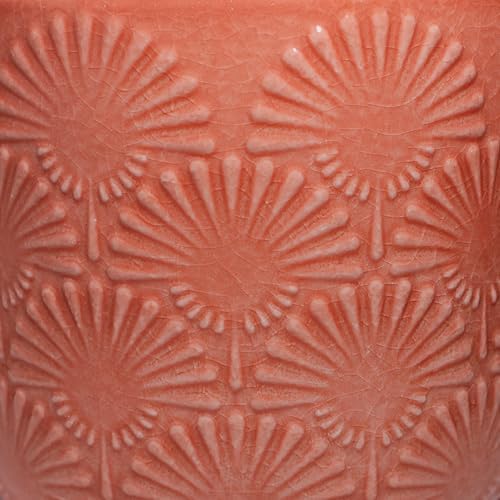 Boho Ceramic Flower Pot, 6.7" Modern Planter for Indoor Outdoor Plants - Image 3