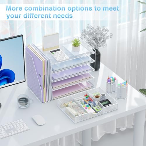 gianotter 5-Tier Desk Organizer with Drawers and File Holders - Image 4