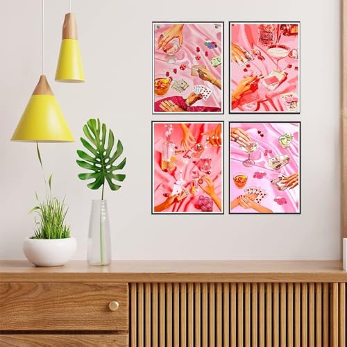 4 Pack Pink Diamond Art Kits for Adults Diamond Painting Kit for Beginner - Image 4