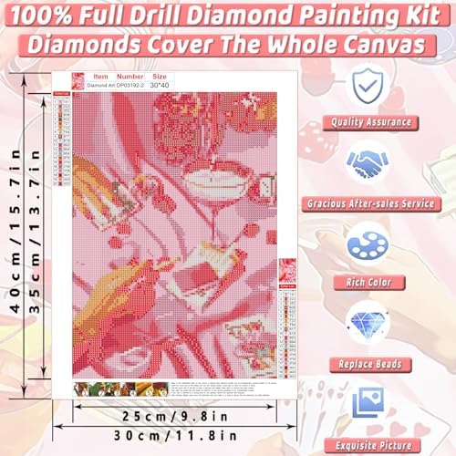 3 Pack Square Diamond Art Kits for Adults Diamond Painting Kit for Beginner - Image 4