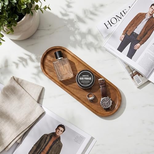 Best Dad Ever Wooden Tray, Wood Serving Tray Decorative Tray for Coffee Table, Snacks, Drinks, Home Decor (11.4 x 4.1 x 0.6 in) - Image 4