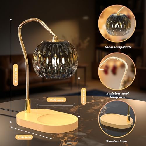 Candle Warmer Lamp with Timer & 4-Level Dimmer, Modern Decor - Image 5