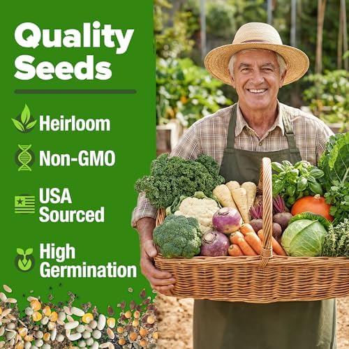 HOME GROWN 70 Variety Vegetable & Herb 30,600+ Seeds Survival Garden Kit - Image 4