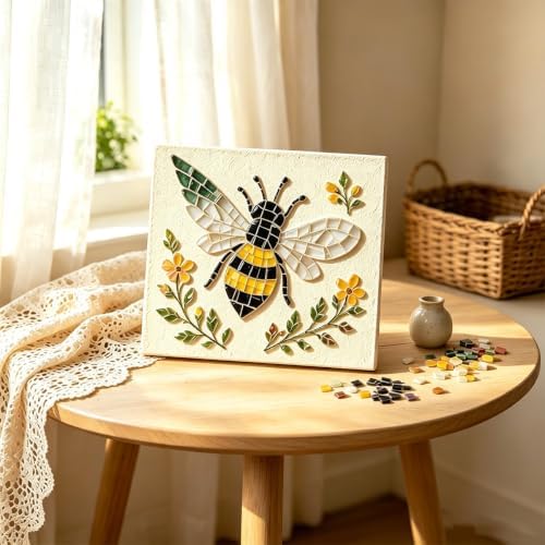 Garden Flowerpot Mosaic Art Kit Floral,Mosaic Art Kits for Adults，Style E by Unknown