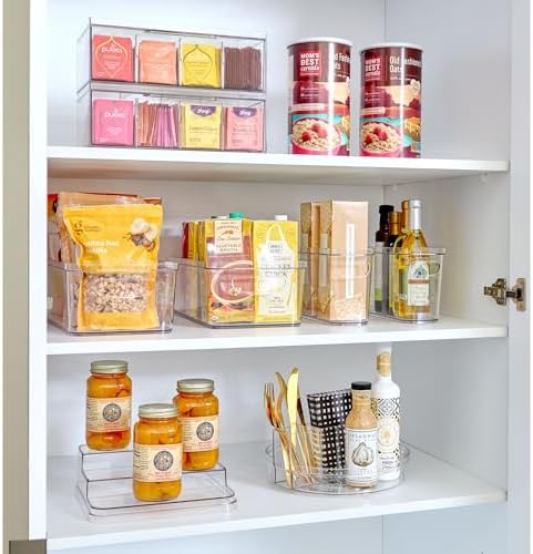 iDesign XL Tea Bag Organizer, Clear, 4-Section - Image 6