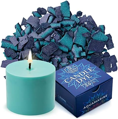 Aquamarine Candle Dye 2 oz for Soy Candle Making – Wax Color Chips by ALEXES