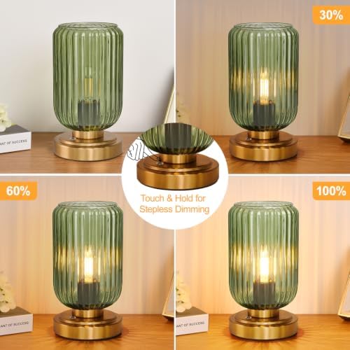 LightRound Cordless Table Lamp for Bedroom, Touch Stepless Dimmable - Image 3