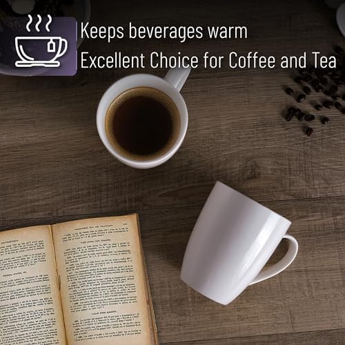 BTaT- White Coffee Mugs, 4 Pack, 16 oz, Large Mug with Handles, Ceramic Coffee Cups, Porcelain Mugs Sets for Tea, Hot Cocoa and Milk, Microwave and Dishwasher Safe - Image 5