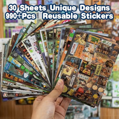 Japanese Sticker Book Heisei Retro Cute Korean Stickers, 900PCS+ - Image 6