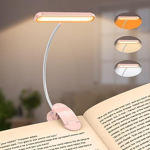 Gritin Rechargeable Book Light for Reading in Bed with 19 LED by Gritin