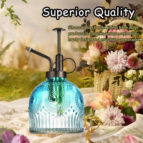Plant Mister Glass Watering Can Bottle (7.78 oz, Blue Gradient) - Image 2