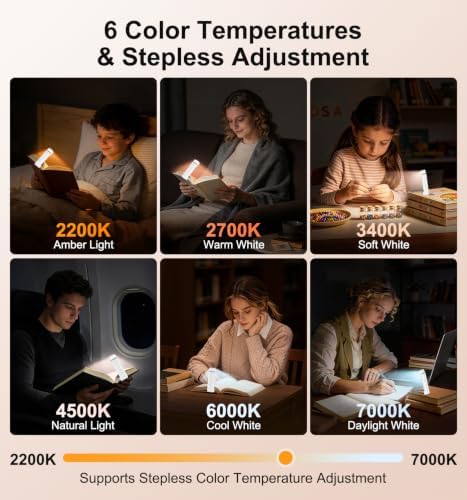 Gritin 2026 Gen 2 Rechargeable Book Light,2-in-1 Reading Light & Flashlight - Image 4