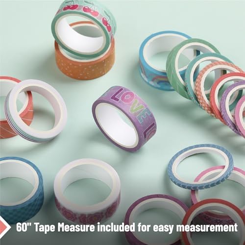 Mr. Pen- Washi Tape Set, 21 Rolls, Assorted Sizes, Pastel Bliss - Image 5