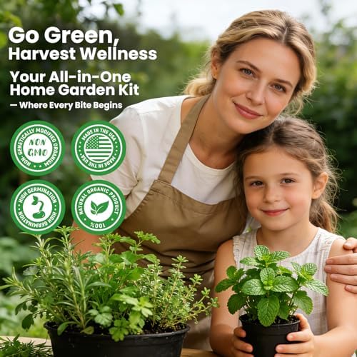 Herb Garden Starter Kit – Fruivity 12800+ 15 in 1 Herb Heirloom Seed Kits for Indoor/Outdoor Planting | Herb Indoor Garden Kit Starter - Complete Herb Garden Starter Set with Gift Packaging for Family - Image 6