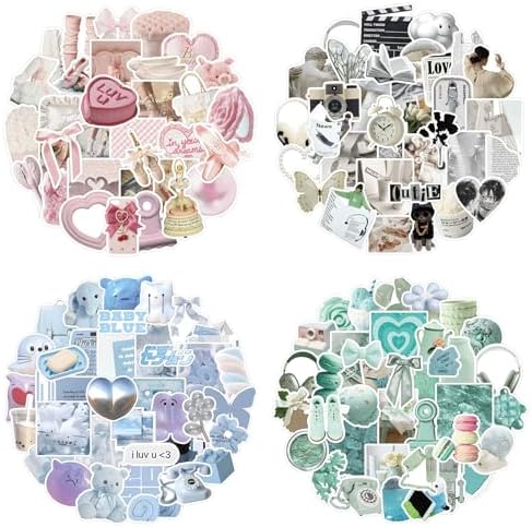 400PCS Aesthetic Journaling Stickers Pack for Adults – Cute Animal, Retro Object & Pastel Deco Stickers for Bullet Journal, Scrapbook, Planner, Vision Board, DIY Crafts, Memory Keeping by JUNKJWBZ%7CPeelStickInspir