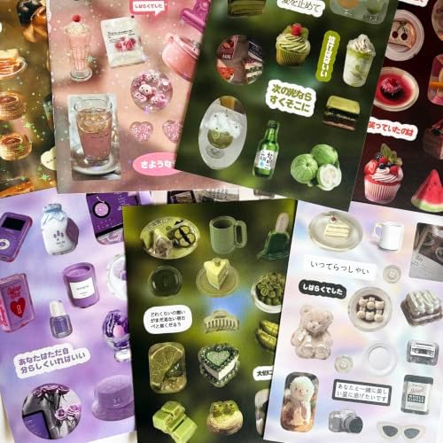 Japanese Sticker Book for Scrapbook Supplies, Cute Stickers for Journaling - Image 3